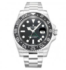 Rolex GMT Master II Acero Inoxidable Esfera Negra 116710 BLNR Réplica Reloj