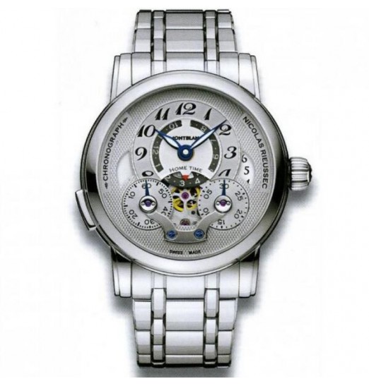 Montblanc Nicolas Rieussec Automatico Chronograph plateada Dial hombres 107068 Réplica Reloj