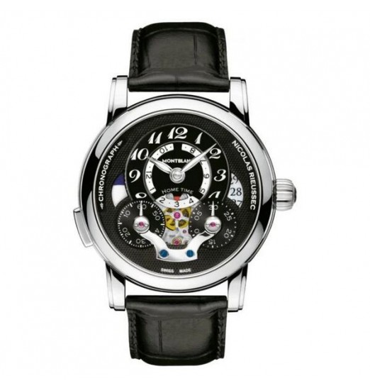 Montblanc Nicolas Rieussec Automatico Chronograph Negro Dial hombres 107070 Réplica Reloj