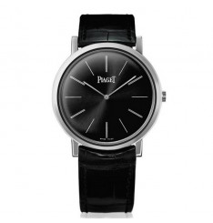 Piaget Altiplano Mechanical Esfera Negra 18Kt Para Hombre En Oro Blanco GOA29113 Réplica Reloj