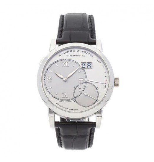 A Lange Sohne Grand Lange 1 115.026 (Platino / plata / Cuero) Réplica Reloj