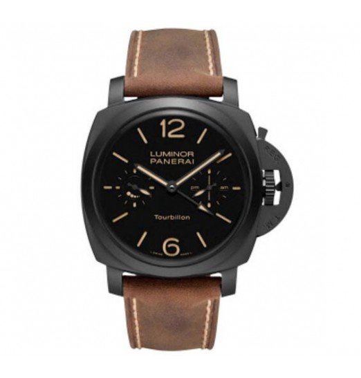 Panerai Luminor 1950 Tourbillon GMT Automatic Ceramica PAM00396 Réplica Reloj