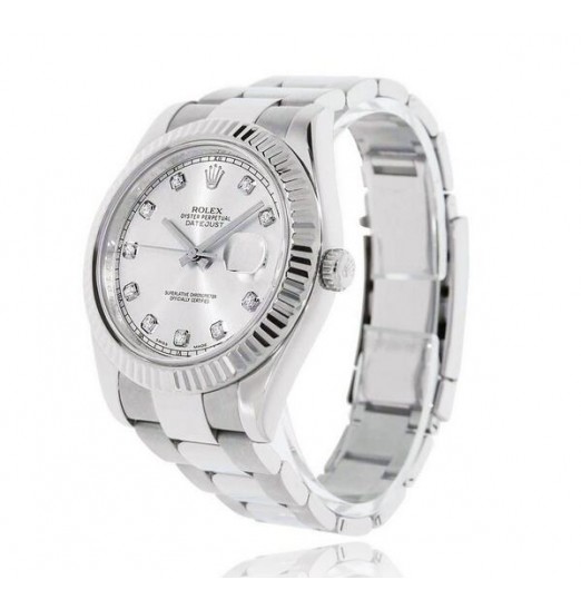 Rolex DatejustII Acero Plata Dial Automatic 116334-SLVDFO Réplica Reloj