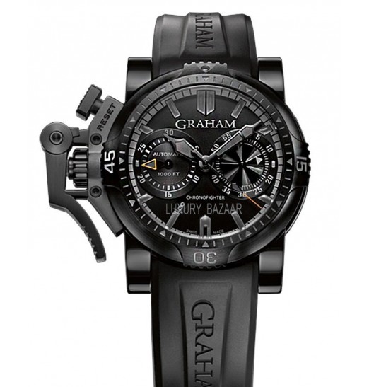 Graham Chronofighter Oversize Diver Deep Negro con Manos Naranja 2OVEB.B40A Réplica Reloj