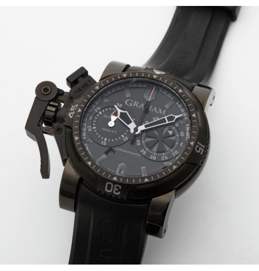 Graham Chronofighter Oversize Diver Deep Negro con Manos Naranja 2OVEB.B40A Réplica Reloj