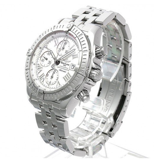 Breitling Chronomat Evolution Date Esfera Blanca Para Hombre A156A53PA Réplica Reloj