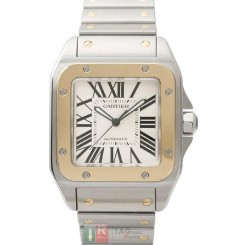 Cartier Santos 100 Extra Grande 18kt Oro Amarillo Y Los Hombres Del W200728G Réplica Reloj