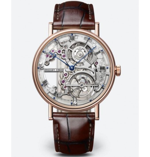 Breguet Classique Complications Tourbillon Extra-Plat Squelette 5395BR/1S/9WU Replica Reloj