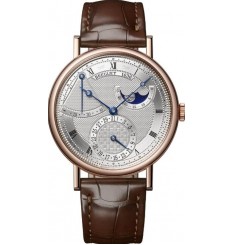 Breguet Classique Rose Gold Silver Dial 7137BR/15/9VU Replica Reloj