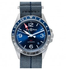 Bell & Ross BR V2-93 GMT Acero Azul Replica Reloj