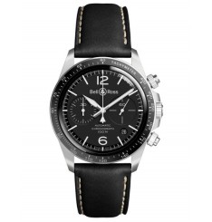 Bell & Ross Vintage Black Steel Para Hombre BRV294-BL-ST/SCA Replica Reloj