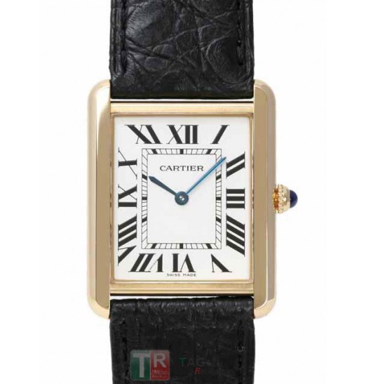 Cartier Tank Solo W1018855 LM Oro Amarillo De 18 Quilates Hombres W1018855 Réplica Reloj