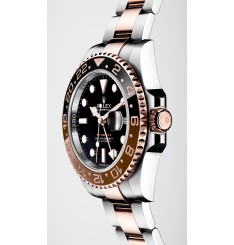 Rolex GMT-Master II Everose Rolesor OysterAcero Everose Oro Negro Dial 126711CHNR Réplica Reloj