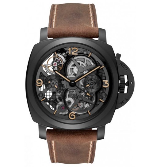 Panerai Luminor 1950 Tourbillon GMT Ceramica PAM00528 Réplica Reloj