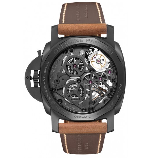 Panerai Luminor 1950 Tourbillon GMT Ceramica PAM00528 Réplica Reloj