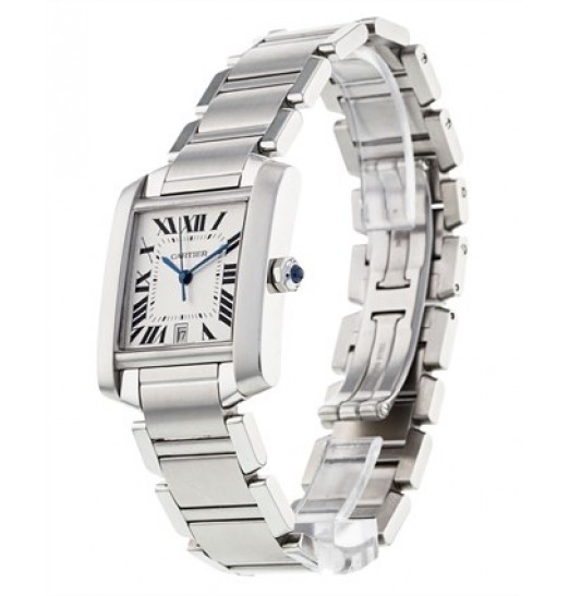 Cartier Tank Francaise Hombres Grandes W51002Q3 Réplica Reloj