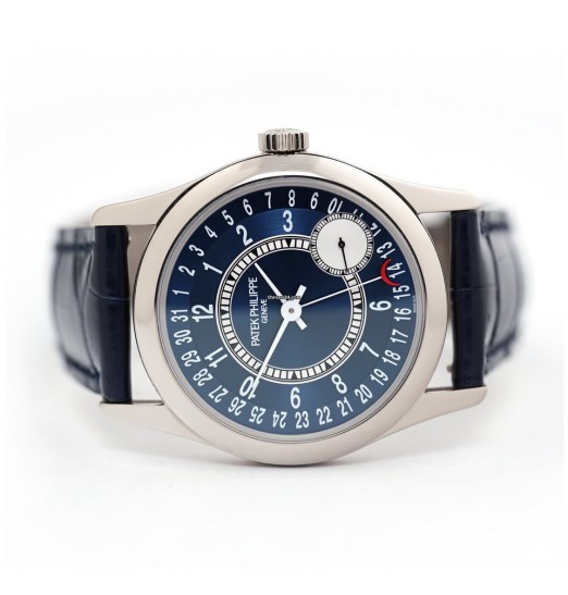 Patek Philippe New Oro Blanco Calatrava azul Dial Hombres 6000G-012 Réplica Reloj