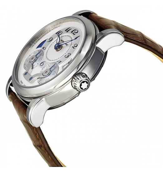 Montblanc Nicolas Rieussec Chronograph Automatico plateada Dial Hombres 106487 Réplica Reloj