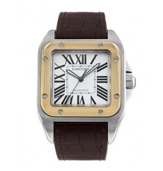 Cartier Santos 100 Hombres W20072X7 Réplica Reloj