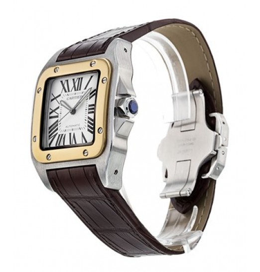 Cartier Santos 100 Hombres W20072X7 Réplica Reloj