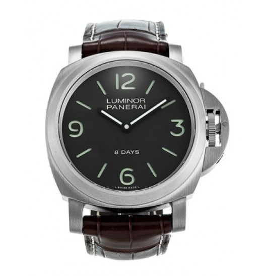 Panerai Luminor Base 8 Days Acciaio Mechanical Brown Marcar Hombres PAM00562 Réplica Reloj