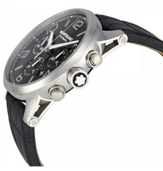 Montblanc Timewalker Negro Dial Chronograph Automatico Hombres 9670 Réplica Reloj