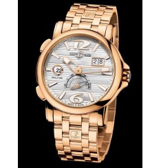 Ulysse Nardin Dual Time (RG / Silver / RG Bracelet) 246-55-8/60 Réplica Reloj