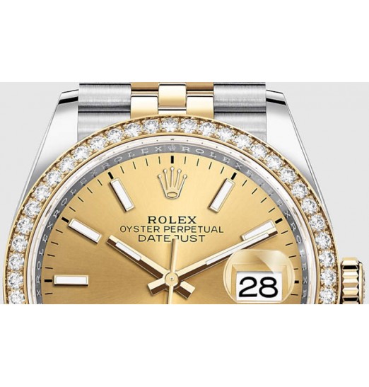 Rolex Datejust 36 Amarillo Rolesor Oro Amarillo 126283RBR Réplica Reloj