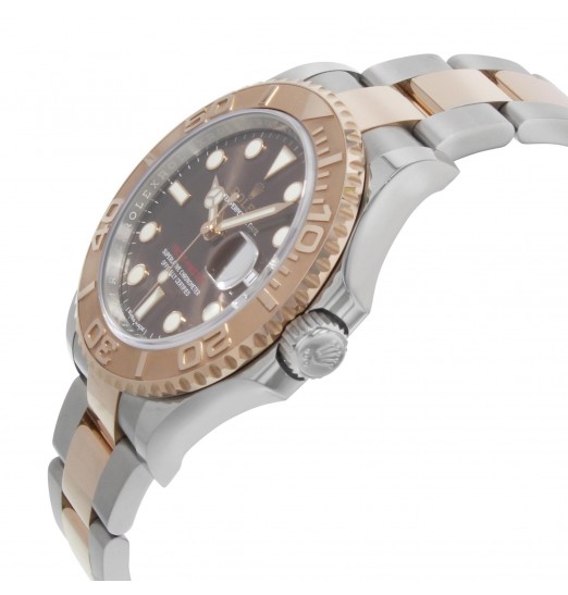 Rolex Yacht-Master Chocolate Dial 18K Eveoro Rosa Oyster 116621CHSO Réplica Reloj