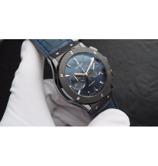 Hublot Classic Fusion Ceramic Azul Cronografo 45mm 521.CM.7170.LR Réplica Reloj