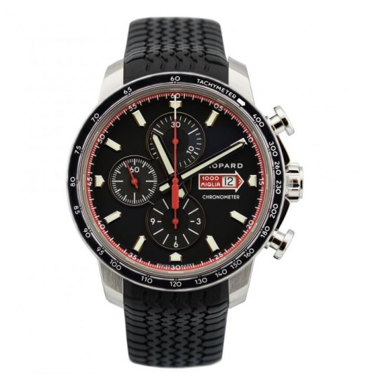 Chopard Mille Miglia GTS Chrono Negro Dial Racing Tires 168571-3001 Réplica Reloj