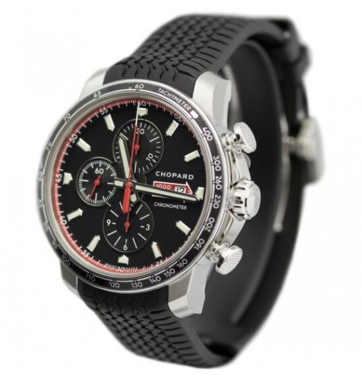 Chopard Mille Miglia GTS Chrono Negro Dial Racing Tires 168571-3001 Réplica Reloj