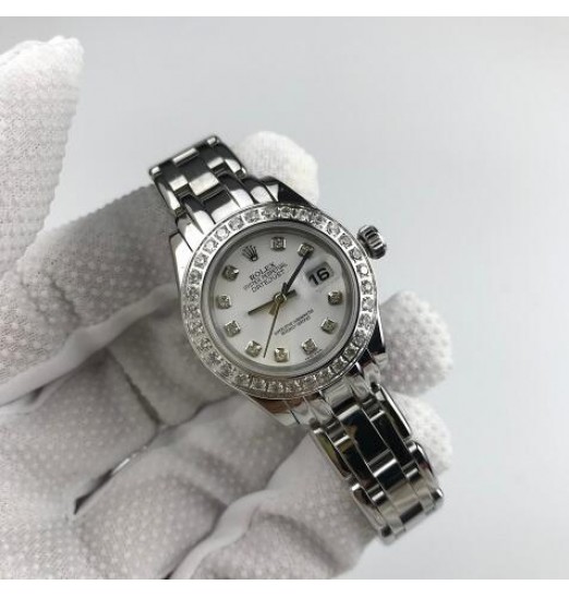 Rolex Datejust Pearlmaster diamante Dial Senoras Automatic 80299-PM Réplica Reloj