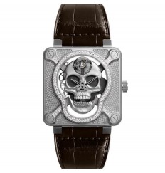 Bell & Ross BR-01 Aviation Instruments para hombre de edicion limitada BR01-SKULL-SK-LGD Replica Reloj