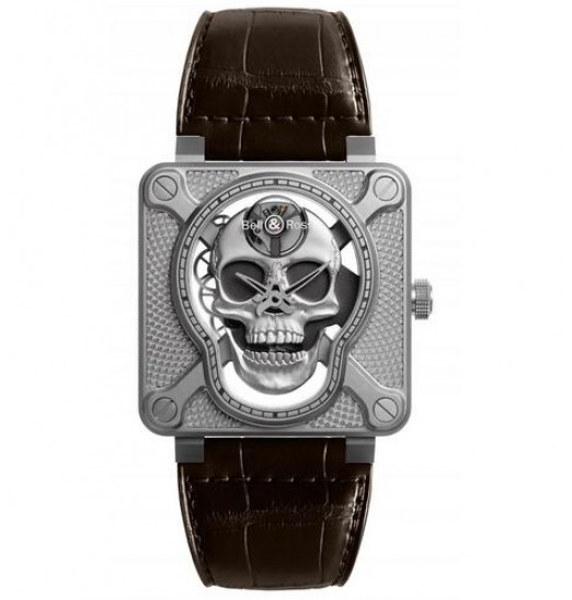 Bell & Ross BR-01 Aviation Instruments de hombre de edicion limitada BR01-SKULL-SK-ST Replica Reloj