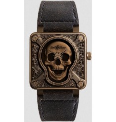 Bell & Ross BR 01 Burning Skull Bronce 46 mm para hombre BR0192-BURNSK Replica Reloj