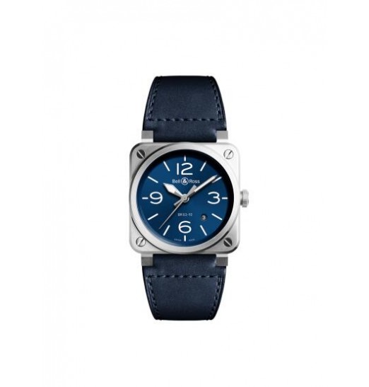 Bell & Ross BR 03-92 Instruments para hombre de acero azul BR0392-BLU-ST/SCA Replica Reloj