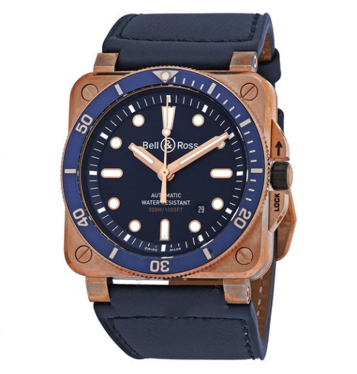 Bell & Ross BR 03-92 DIVER AZUL BRONCE BR0392-D-LU-BR/SCA Replica Reloj