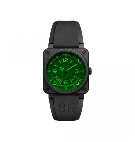 Bell & Ross BR 03-92 Instruments Aviation HUD automatico de edicion limitada con esfera negra para hombre BR0392-HUD-CE/SRB Replica Reloj