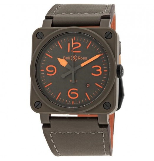 Bell & Ross BR-03-92 Instruments BR03-92 automatico para hombre de 42 mm BR0392-KAO-CE/SCA Replica Reloj