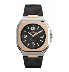 Bell & Ross BR 05 BR05A-BL-STPG/SRB de acero negro y dorado Replica Reloj