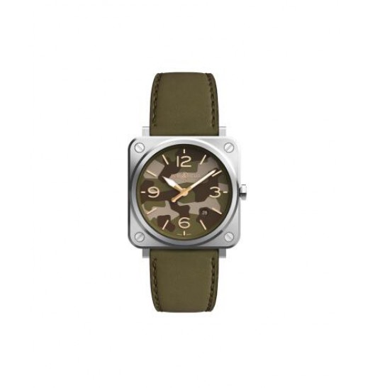 Bell & Ross BR S Instruments Green Camo para hombre BRS-CK-ST/SCA Replica Reloj