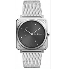 Bell & Ross BR S Instrument Grey Diamond Eagle Quartz para mujer con esfera gris BRS-ERU-ST/SST Replica Reloj