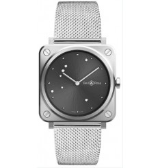 Bell & Ross BR S Instrument Grey Diamond Eagle Quartz para mujer con esfera gris BRS-ERU-ST/SST Replica Reloj