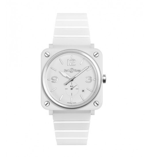 Bell & Ross BR S de ceramica blanca de cuarzo de 39 mm BRS-WH-CES-SCE Replica Reloj