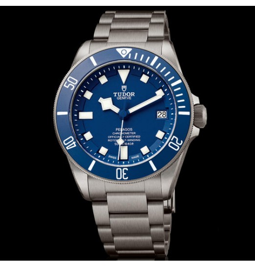 Tudor Pelagos Azul Dial Titanio Pulsera 25600TB-95820T Réplica Reloj