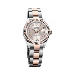 Rolex Lady Datejust Sundust Dial De Acero Y 18K EveOro Rosa Oyster 279171 Réplica Reloj