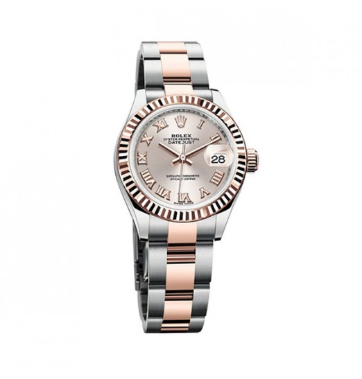 Rolex Lady Datejust Sundust Dial De Acero Y 18K EveOro Rosa Oyster 279171 Réplica Reloj