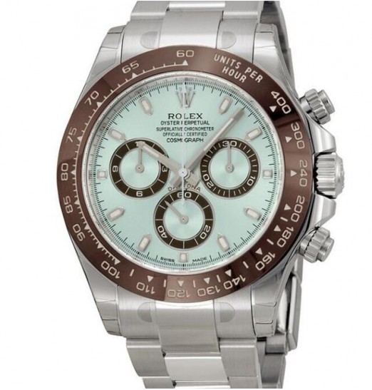 Rolex Daytona Ice Blue Oyster Automatico Para Hombre 116506 IBLSO Réplica Reloj