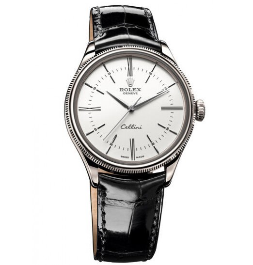 Rolex Cellini Tiempo Blanco Oro 50509 wbk Réplica Reloj